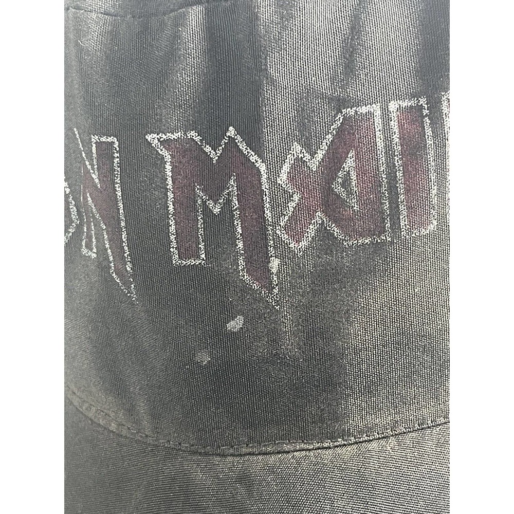 Vintage 80s Iron Maiden Trapper Hat Cap With Ear Flaps Rare Heavy Metal Band - Picture 7 of 9